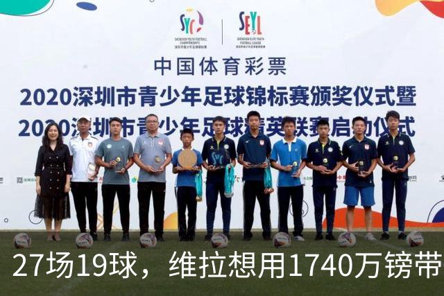 27场19球，维拉想用1740万镑带走他